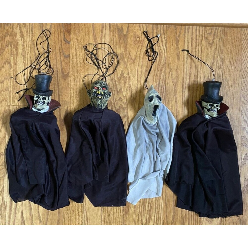 Vintage Paper Magic Group Halloween Ghost Ghoul Skeleton Top Hat Prop 2005 Lot 4